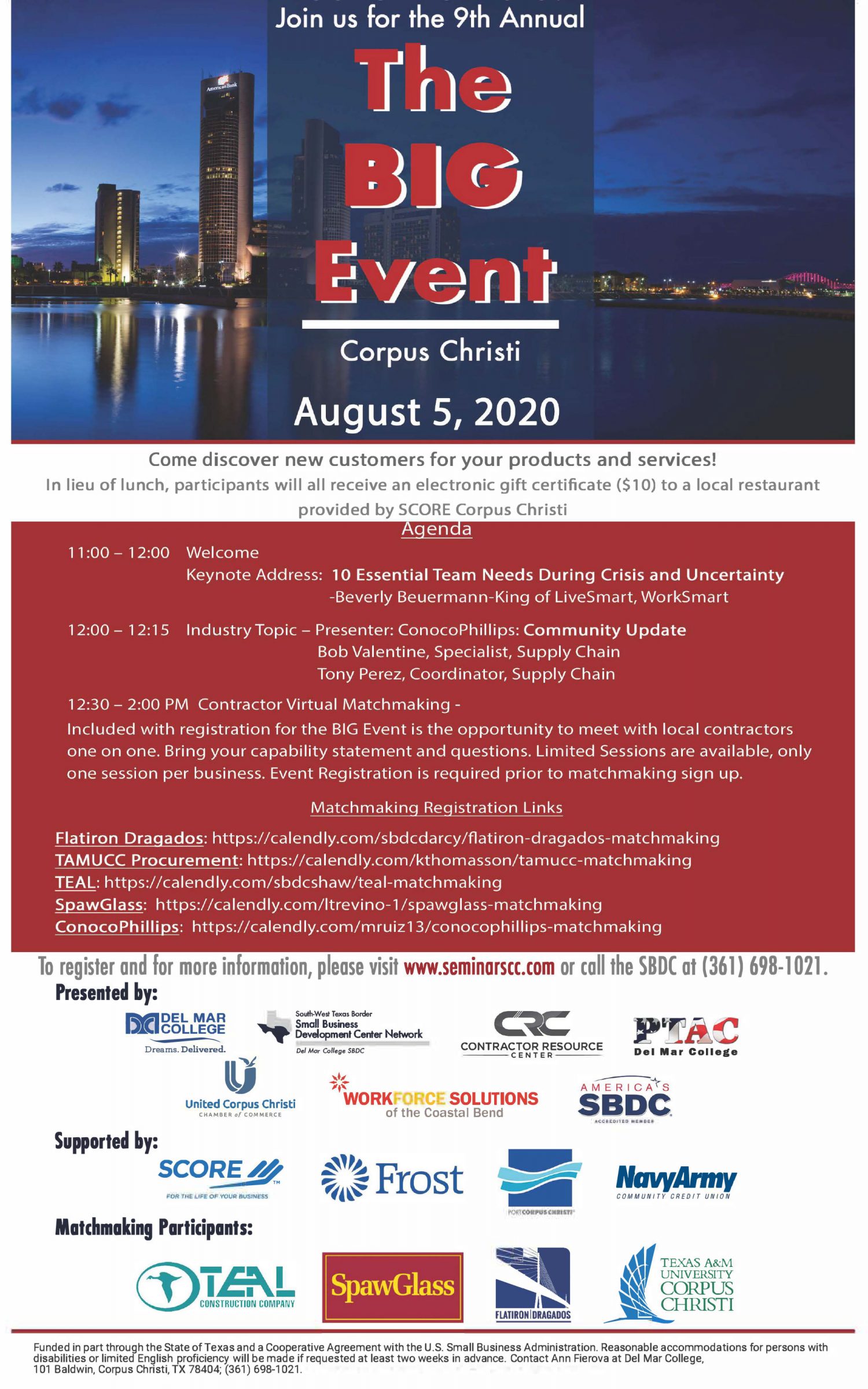 Register for the Big Event on August 5, 2020