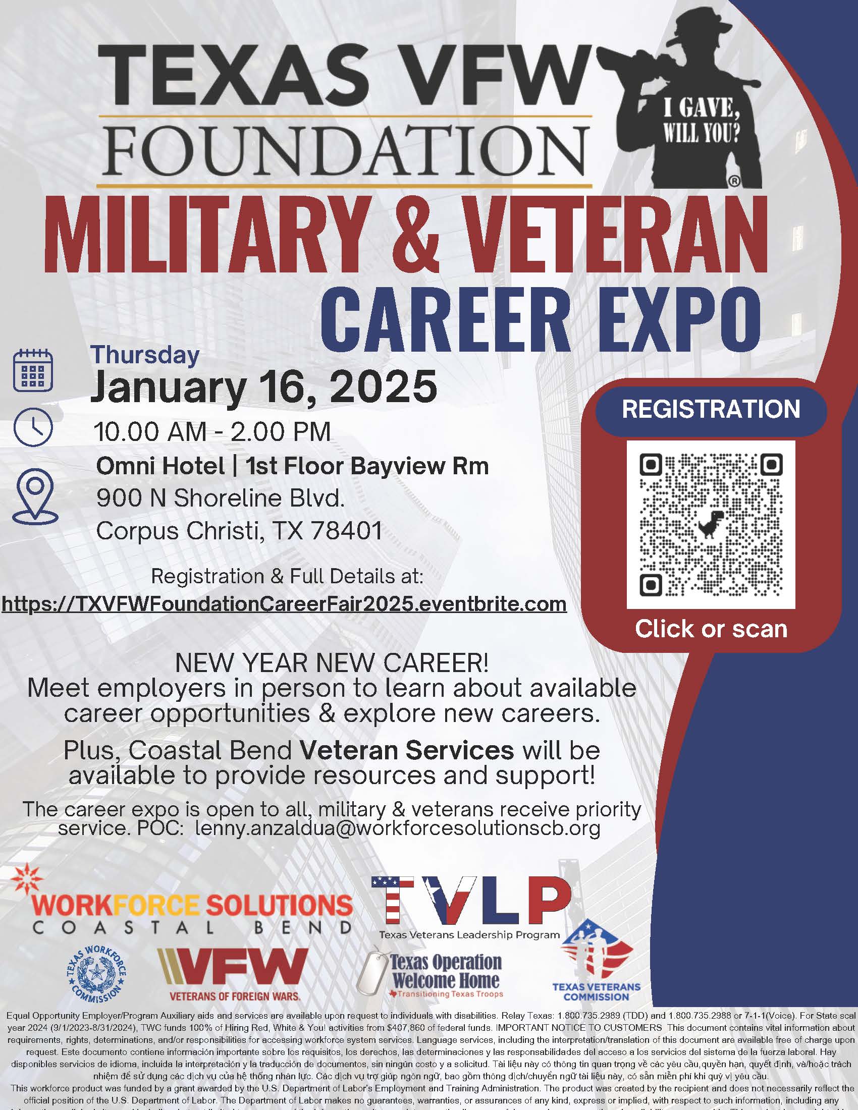 TX VFW Career Expo 2025 Draft Flyer